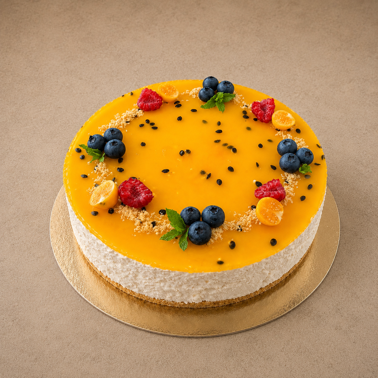 Passionsfrukts cheesecake